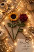 Rose and sunflower